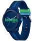 ფოტო #2 პროდუქტის Unisex Neocroc Quartz Blue Silicone Strap Watch 42mm