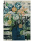 Фото #1 товара "Modern Floral Stripe" Fine Giclee Printed Directly on Hand Finished Ash Wood Wall Art, 36" x 24" x 1.5"