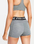 Nike Pro Training Dri-Fit 3 inch shorts in iron grey