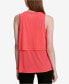 Фото #2 товара Calvin Klein Performance Women's Epic Knit Tiered Tank Top Red S
