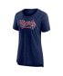 Women's Heather Navy Washington Wizards League Leader Tri-Blend T-shirt