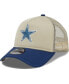 Men's Tan, Navy Dallas Cowboys All Day A-Frame Trucker 9FORTY Adjustable Hat
