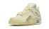 OFF-WHITE x Jordan Air Jordan 4 "Sail" 白帆 高帮 复古篮球鞋 女款 米白