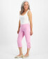 Фото #3 товара Petite Side-Lace-Up Capri Pants, Created for Macy's