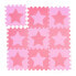 27 x Puzzlematte Sterne rosa-pink