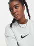 Фото #2 товара Nike Midi Swoosh sweatshirt in silver