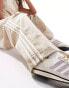 adidas Originals wide leg track pants in beige