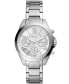 Фото #1 товара Часы и аксессуары Fossil женские Modern Courier хронограф из нержавеющей стали серебристого цвета 36 мм