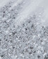 Silver Glimmer Hand Brush Embellished Canvas Set, 2 Piece