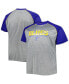 Фото #1 товара Men's Heather Gray St. Louis Blues Big and Tall Logo Raglan T-shirt
