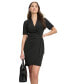Фото #8 товара Платье DKNY с короткими рукавами и оборкой на подоле
