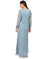 ფოტო #2 პროდუქტის Women's Metallic Crinkle High-Low Gown