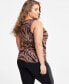 Фото #1 товара Plus Size Printed Sleeveless Jersey Top, Created for Macy's