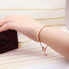 Romantic bronze bracelet with a heart KBS-151