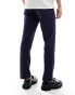 French Connection linen formal smart trouser in blue Голубой, W34 - фото #2