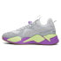 Фото #3 товара Puma Ron Funches X RsX Lace Up Womens Grey Sneakers Casual Shoes 38916101