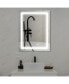 Фото #1 товара Зеркало для ванной комнаты Simplie Fun LED, 36 x 28 дюймов, Антизапотевание, Ночное освещение, Время, Температура, Регулируемая яркость