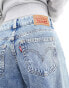 Levi's Superlow waist loose fit jeans in light blue wash