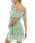 Фото #2 товара Платье Trixxi с флористическим принтом, смокинговым платьем и расклешенной юбкой