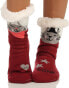 Фото #3 товара Cleo Style 1 Pair / 2 Pairs of Fluffy Cottage Socks, Slippers, House Shoes, ABS/Stockings with Teddy Fur, 2761