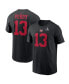 ფოტო #1 პროდუქტის Men's Brock Purdy Black San Francisco 49ers Super Bowl LVIII Patch Player Name and Number T-shirt