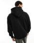 Фото #4 товара Pull&Bear tonal printed hoodie in black