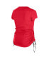 Фото #3 товара Women's Red San Francisco 49ers Ruched Side T-Shirt