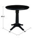 Фото #3 товара 36" Round Top Pedestal Table - 34.9"H