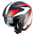 Фото #2 товара Шлем открытого типа CGM 155G Rush Dual глянцево-черный / красный