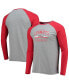 Фото #1 товара Men's Red, Heathered Gray Lansing Lugnuts Long Sleeve Baseball T-shirt