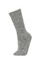 Фото #3 товара Kadın 2'li Pamuklu Kışlık Çorap