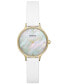 Фото #1 товара Часы и аксессуары Skagen Женские часы Anita Lille Three Hand белый кожаный ремешок 30 мм