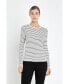 Фото #3 товара Women's Stripe Knit Sweater