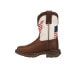 Фото #3 товара Durango Distressed Flag Cowboy Square Toe Toddler Boys Brown Casual Boots DBT02