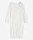 ფოტო #1 პროდუქტის First Impression Baby Unisex Cotton Elephant Stars Gown, Created for Macy's