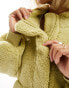 Фото #6 товара Only high neck fleece in sage green