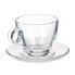Фото #4 товара Чашка с тарелкой Прозрачный Cтекло 170 ml (6 штук)