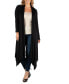 Фото #1 товара Long Sleeve Knee Length Open Plus Size Cardigan