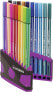 Фото #9 товара STABILO Pen 68, Medium, 20 colours, Multicolour, Bullet tip, 1 mm, Multicolour