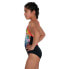 SPEEDO Polka Melt Placement Vback Swimsuit