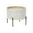 Фото #2 товара Вспомогательный стол DKD Home Decor Белый Коричневый Позолоченный Металл Деревянный MDF 45 x 45 x 39 cm