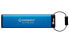Фото #2 товара Kingston IronKey Keypad 200 - 8 GB - USB Type-C - 3.2 Gen 1 (3.1 Gen 1) - 145 MB/s - Sleeve - Blue