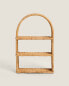 Children’s oval rattan shelving unit