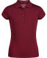 ფოტო #1 პროდუქტის Big Girls Uniform Short Sleeve Interlock Polo Shirt