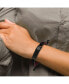 Stainless Steel Black and Red Nylon Medical ID Bracelet