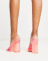 Public Desire Exclusive Aylo heeled shoes in hot pink