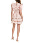 Sail To Sable Flutter Sleeve Mini Dress Women's Pink S