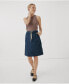 ფოტო #2 პროდუქტის Cotton Classic Woven Twill Drawstring Skirt