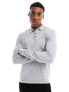 Фото #1 товара Barbour Bassington knitted long sleeve polo in light grey