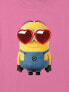 Фото #2 товара Kids Minions Heart Sunglasses Boxy Crop Tee